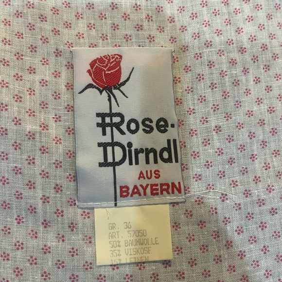Vintage Rose Dirndl Bavaria with balcony dirndl without apron Trachten dress 36 - Picture 3 of 5